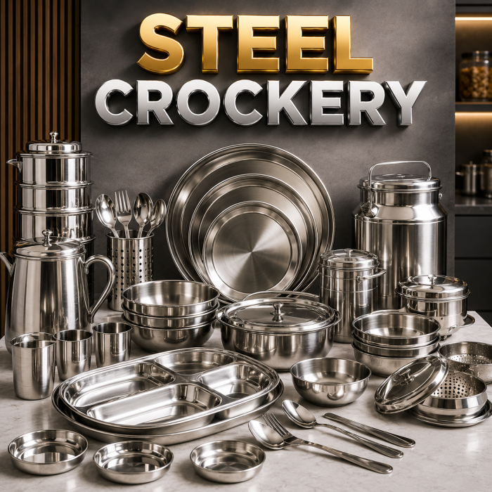 Steel Crockery