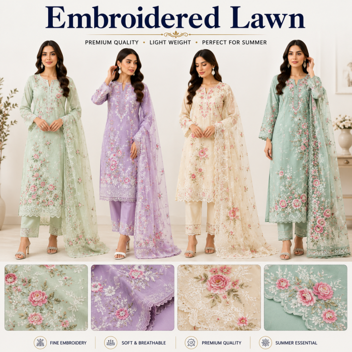 Embroidered Lawn