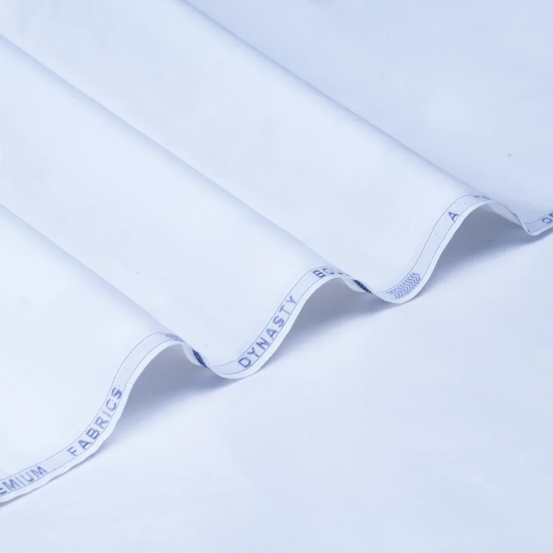 Dynasty Bold White | Cotton Gents Fabric