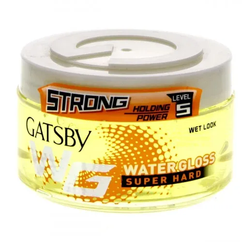 Gatsby Water Gloss Super Hard Hair Gel Yellow 150g
