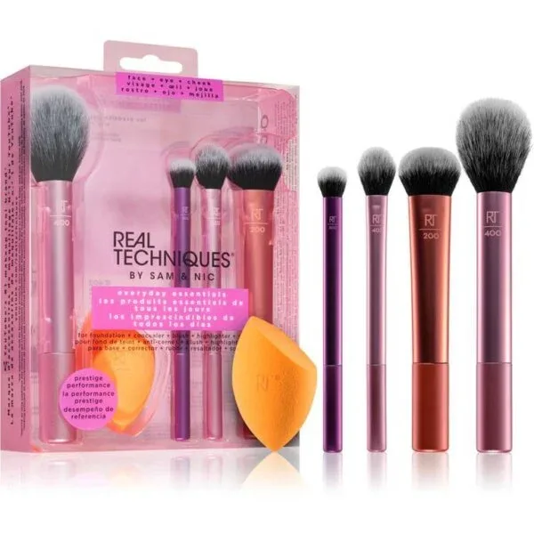 Real Techniques Everyday Essentials Brush & Sponge Set