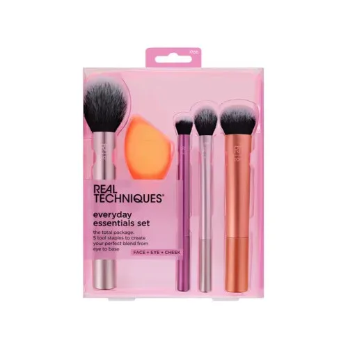 Real Techniques Everyday Essentials Brush & Sponge Set