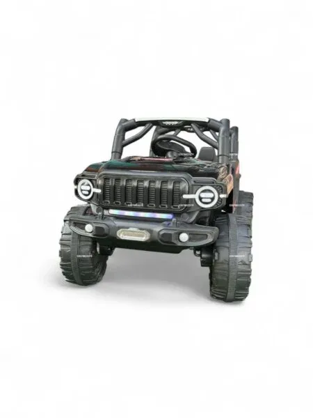 Buy Black Electric Jeep for Kids – Rechargeable Ride-On with Lights & Music