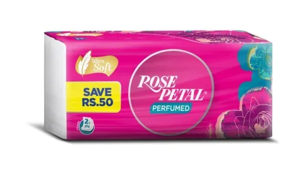 Rose Petal Perfumed Soft Pack - 275 pulls