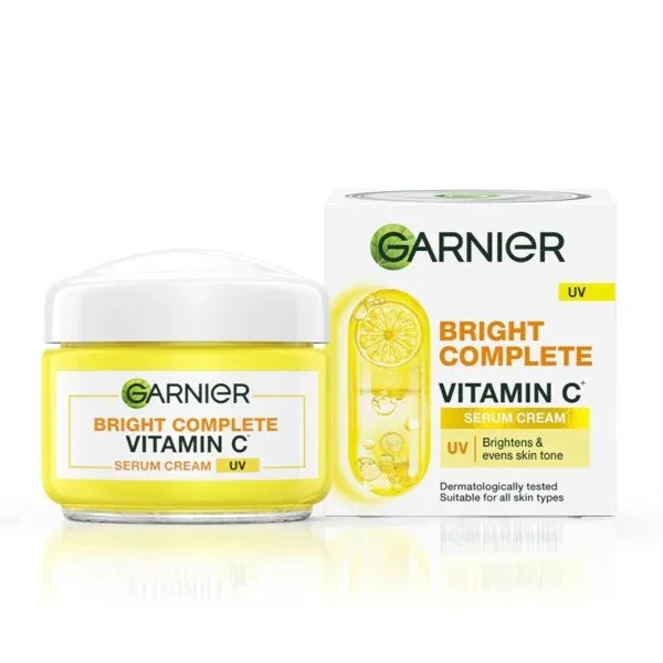 Garnier Skin Naturals Bright Complete Vitamin C Serum UV Cream, Vitamin