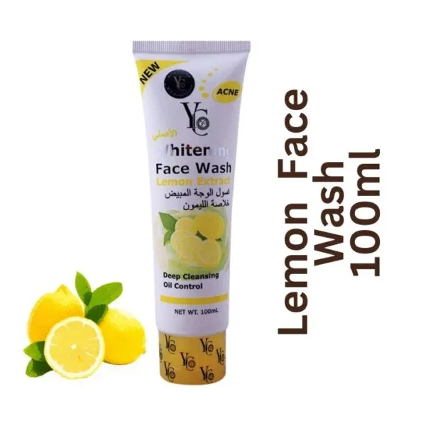 Yc Whitening Face Wash With Lemon Extract Acne 100ml