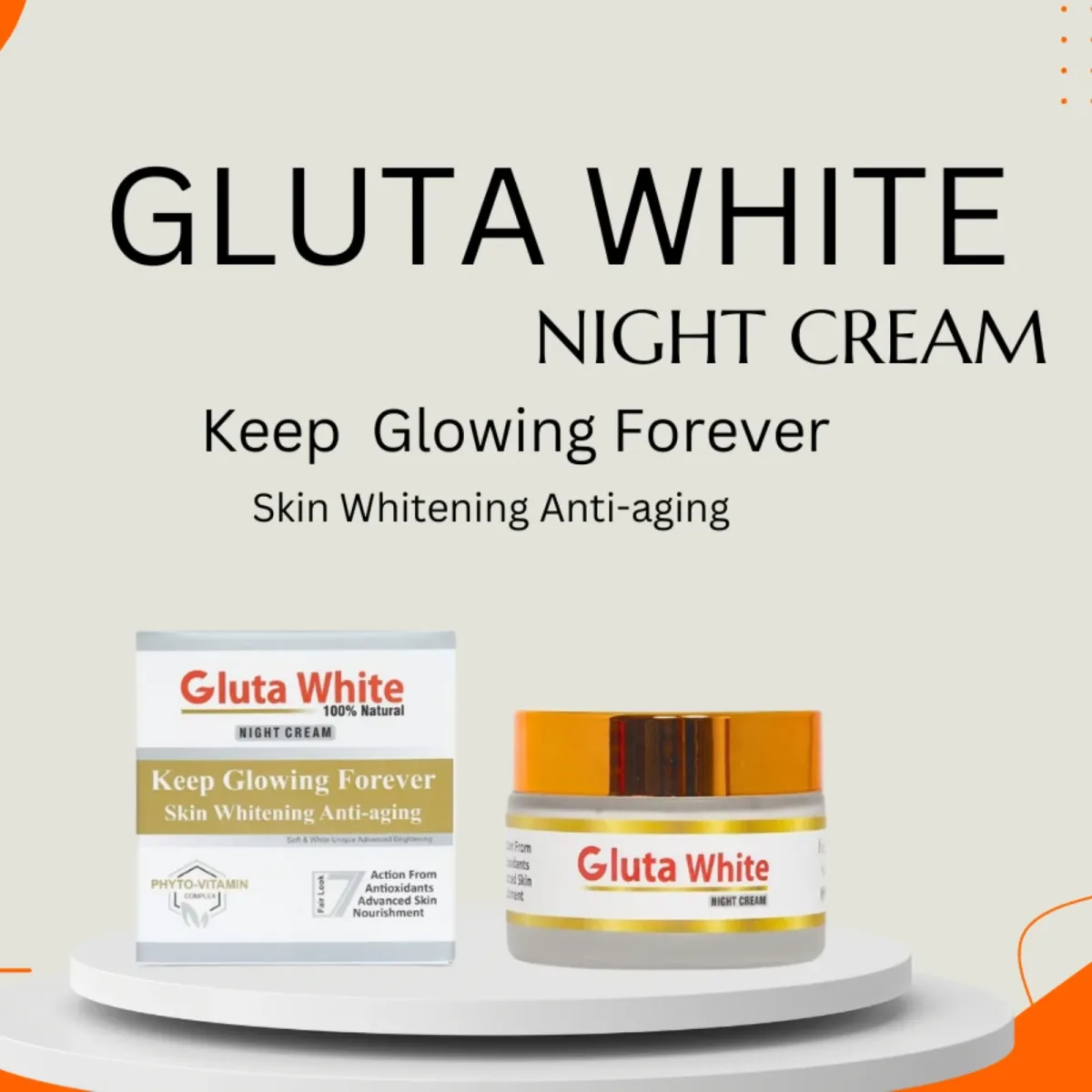 D Lady Gluta White Face Whitening & Brightening Day Cream