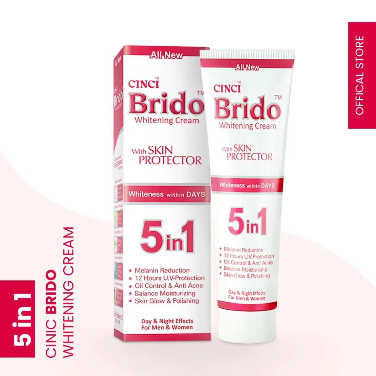 CINCI Brido Whitening Cream 5in1