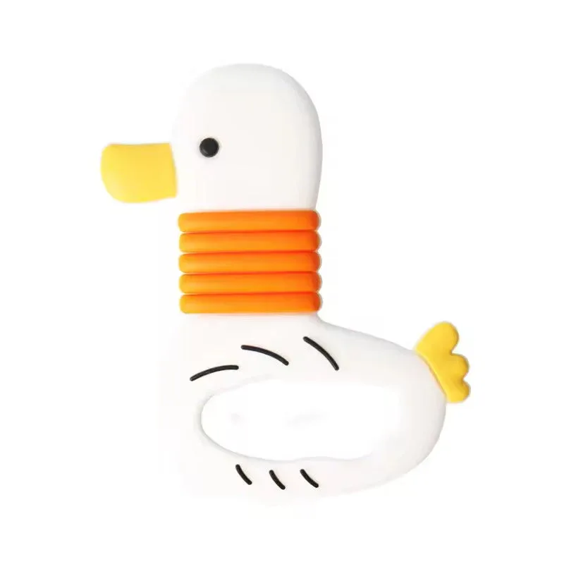 Silicon Baby Teether Duck White - Sunshine – Baby