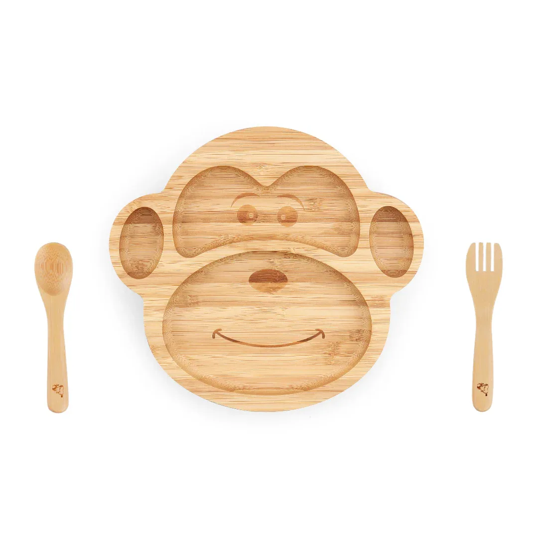 Buy Coby The Monkey Bamboo Suction Plates