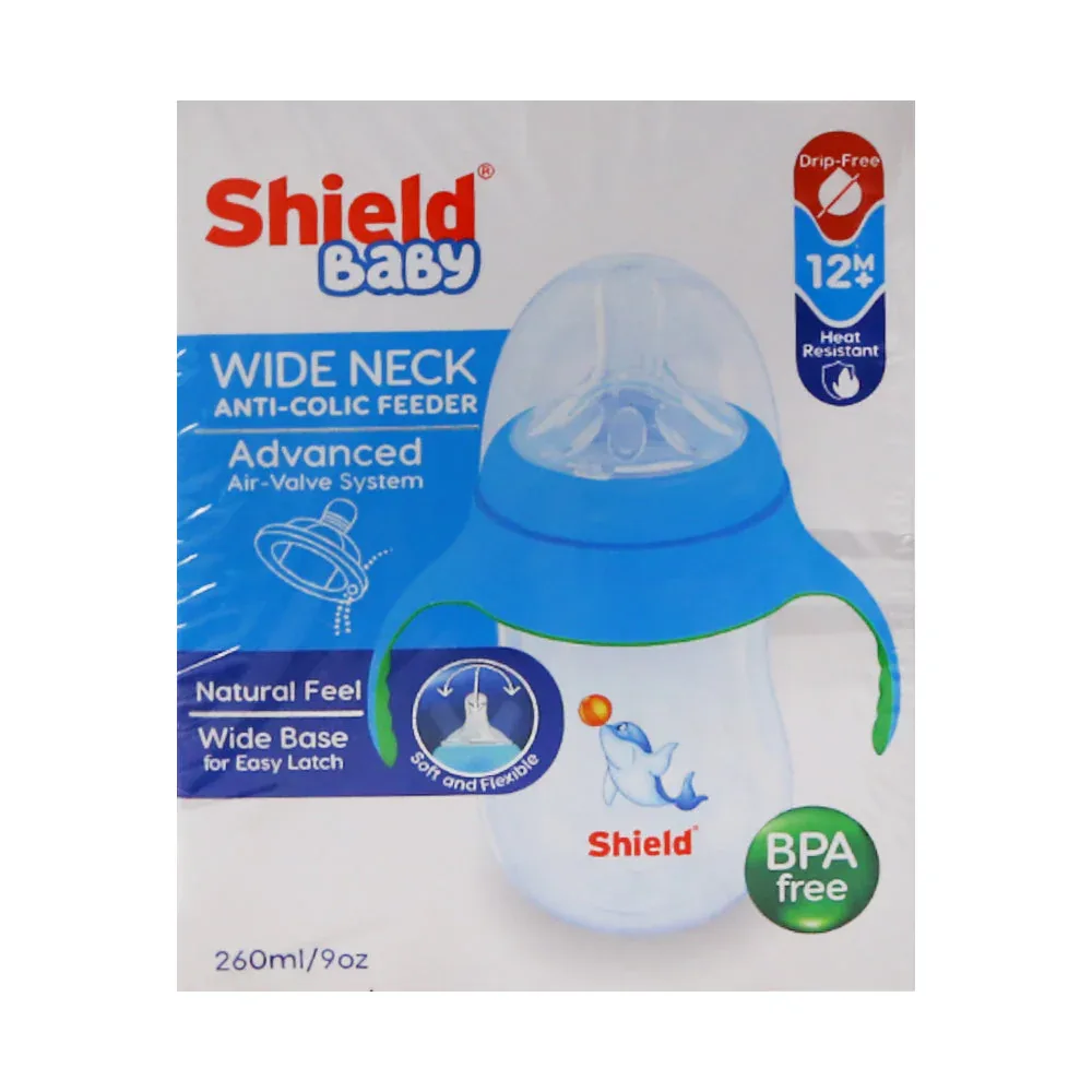 SHIELD BABY FEEDER WIDE NECK ANTI COLIC 260 ML