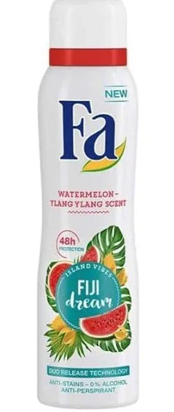 Fa Fiji Dream Watermelon Ylang Ylang Scent Antiperspirant Spray, 200ml