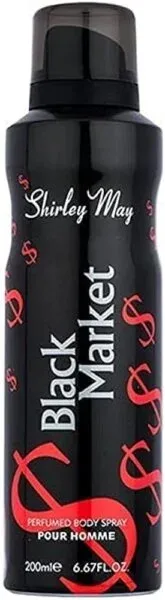 Shirley may perfumed body spray black market 200ml