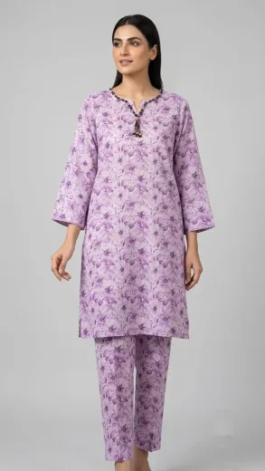 Ladies Printed Lawn 2 Pcs