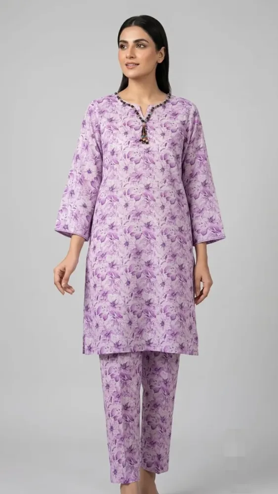 Ladies Printed Lawn 2 Pcs