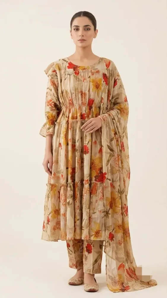 Ladies Printed Frock