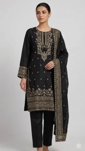 Embroidered Lawn 3 Pcs