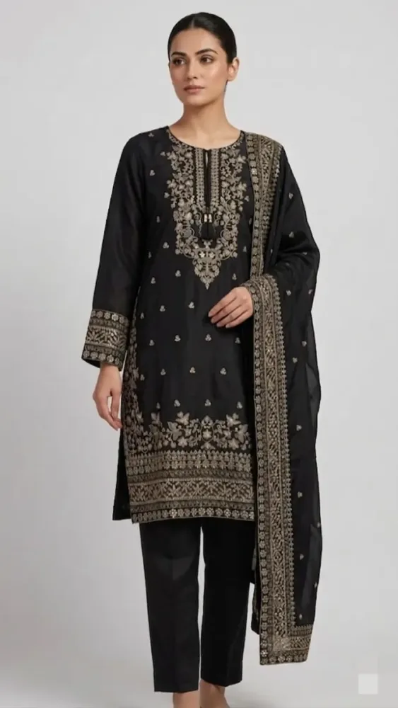 Embroidered Lawn 3 Pcs
