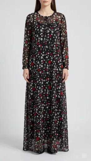 Printed Abaya