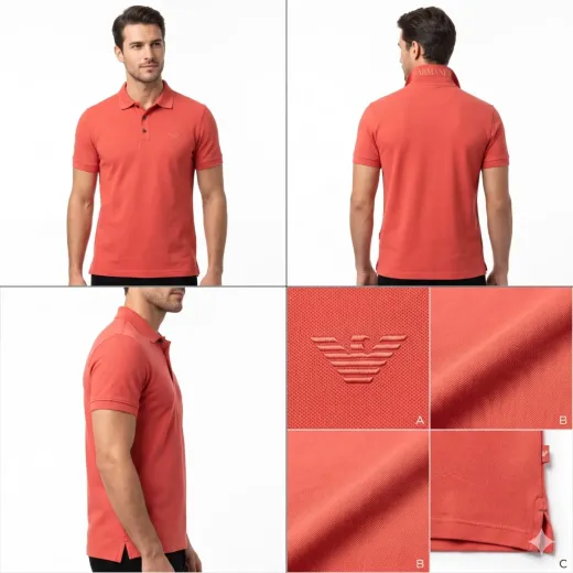 Men's Premium Coral Polo Shirt