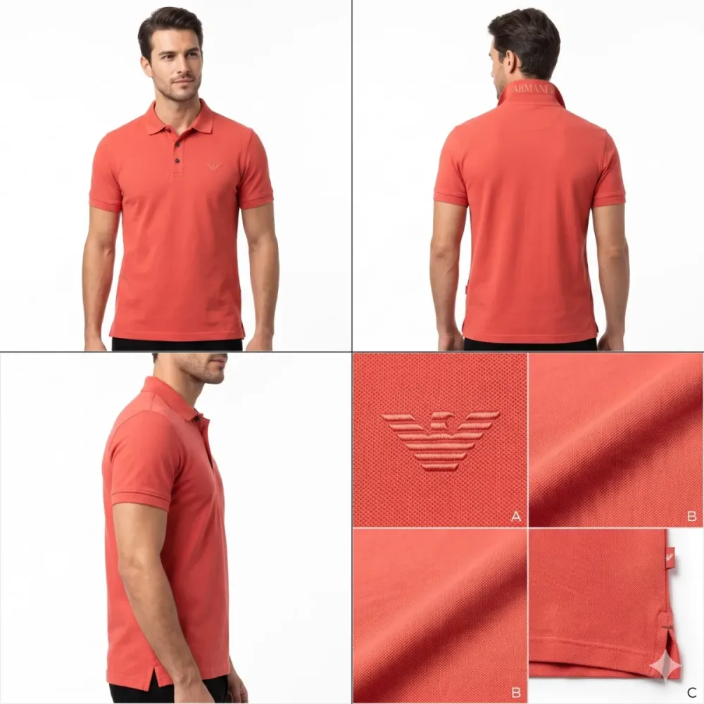 Men's Premium Coral Polo Shirt