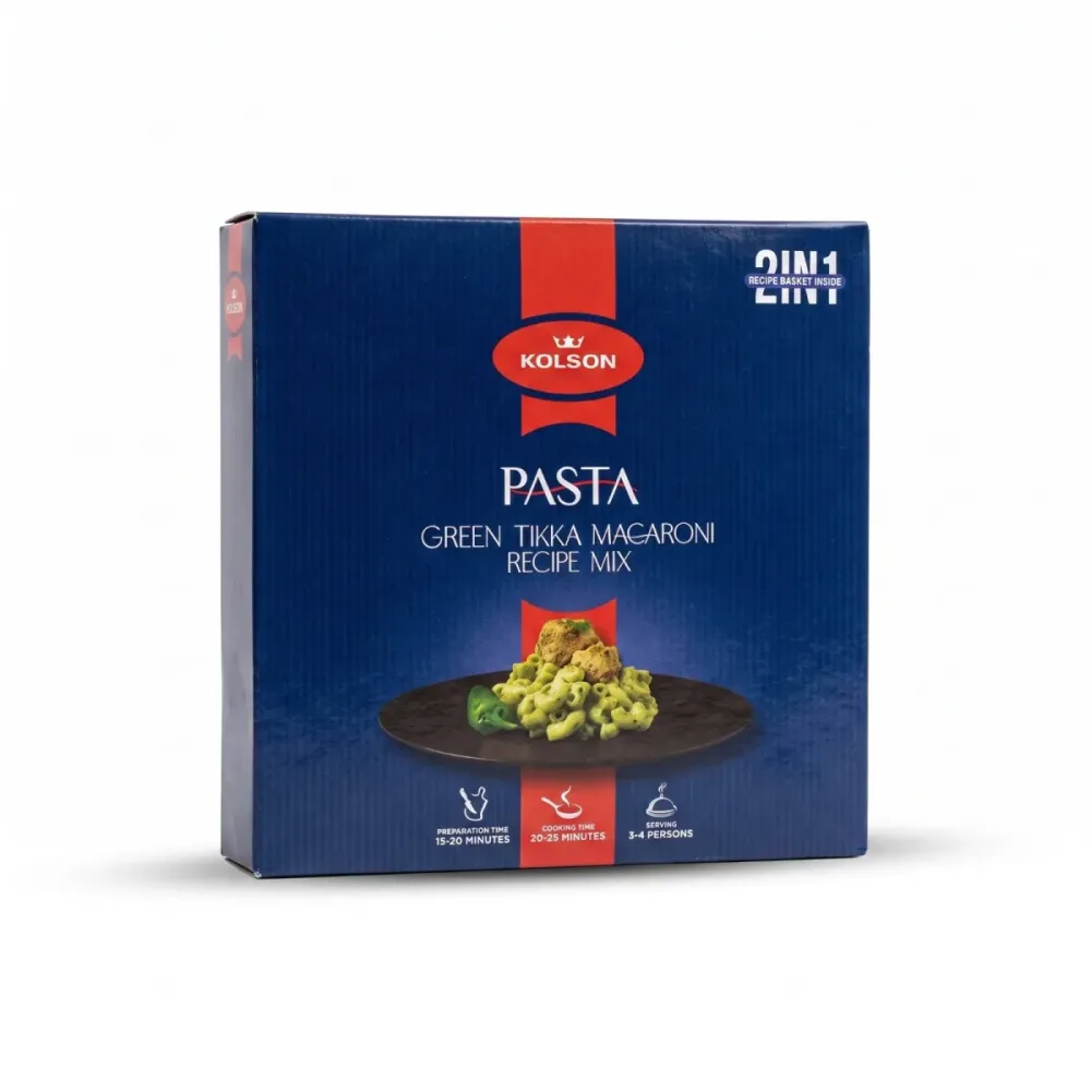 Kolson Pasta Green Tikka Macaroni Recipe Mix – 250g