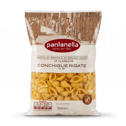 Pantanella Conchiglie Rigate No. 51 – Shell Pasta (500g)