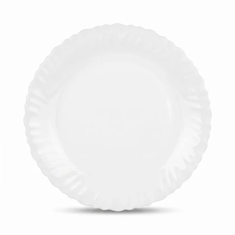 Classic White Porcelain Dinner Plate