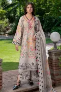 3-PC Unstitched Printed Lawn C-Print