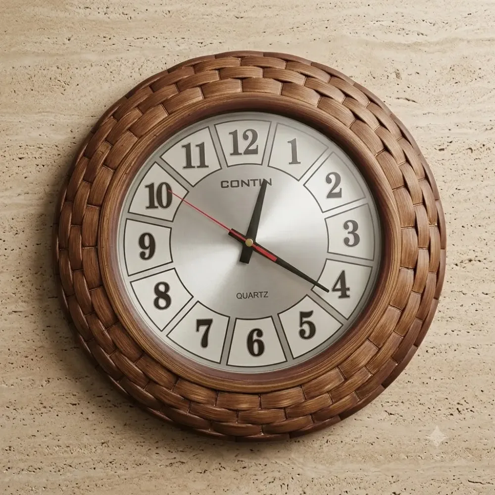 Premium Wooden Finish Quartz Wall Clock