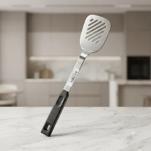 Premium Stainless Steel Slotted Turner | Non-Stick Cooking Spatula
