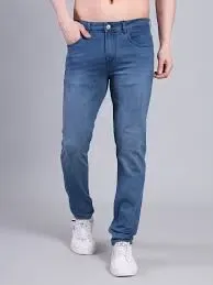 Men’s Blue Slim Fit Mid Rise Stretchable Jeans