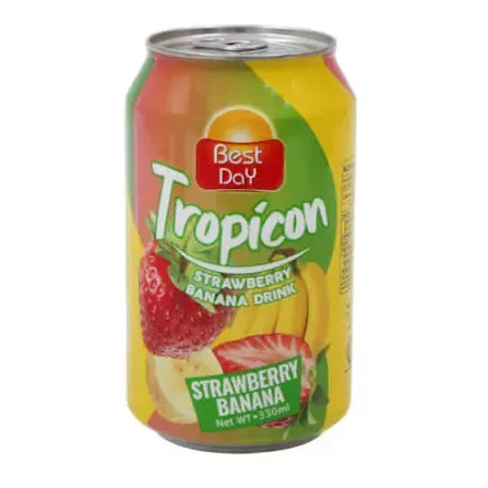 Best Day Tropicon Strawberry Banana Drink Can