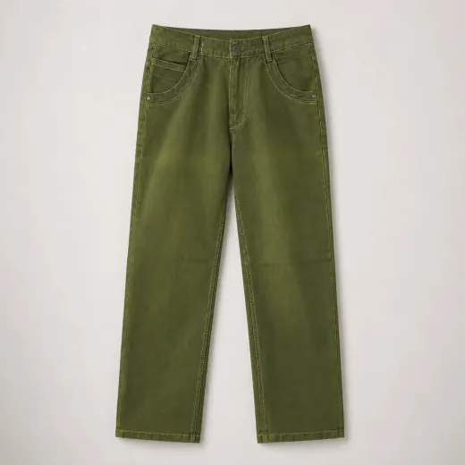 Men’s Olive Green Denim Jeans