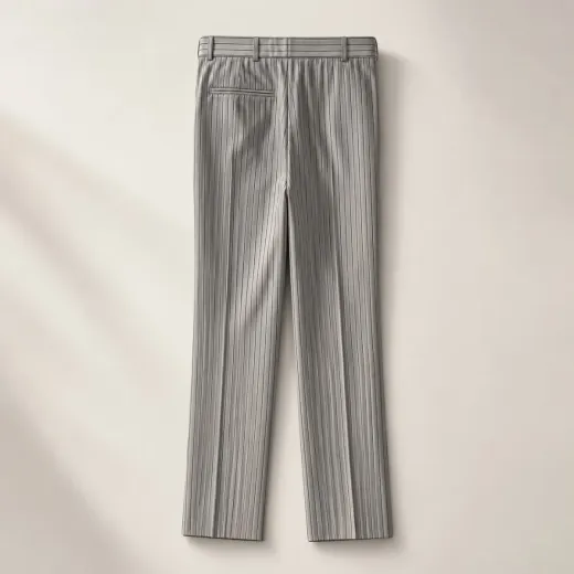 Men’s Grey Pinstripe Formal Trousers