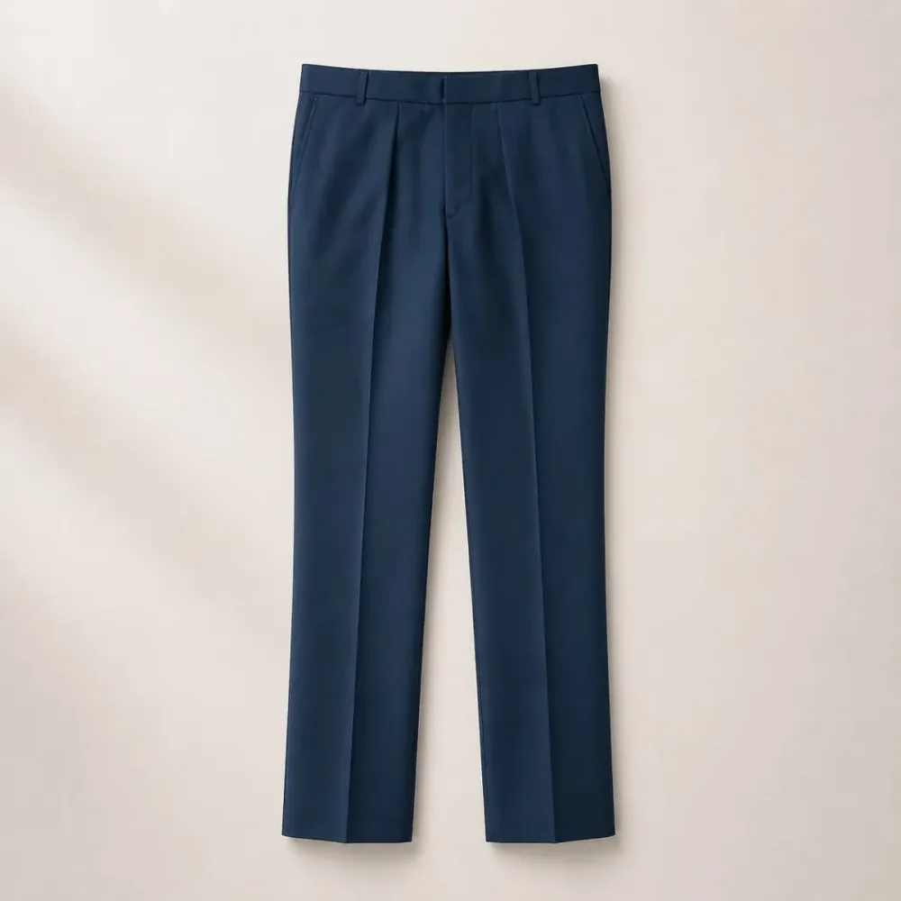 Men’s Classic Navy Blue Formal Trousers