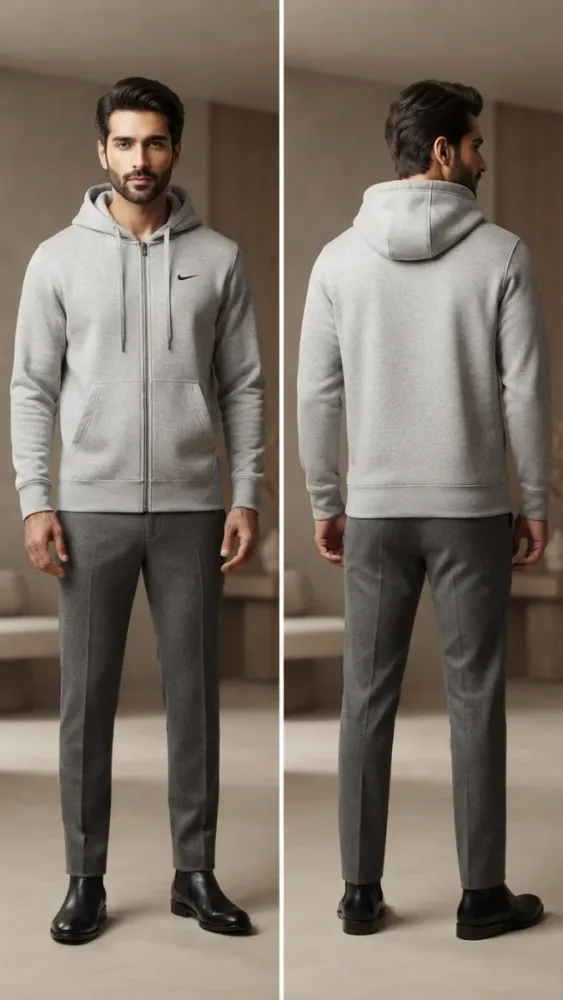 Men's Premium Full-Zip Hooded Sweatshirt