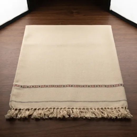 Premium Beige Traditional Shawl