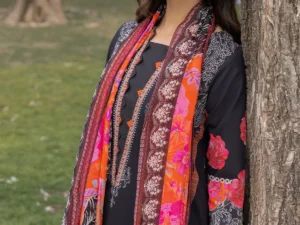 Charizma Lawn Suit 3PC – 3-PC Unstitched Printed Lawn Collection | 2025 | Premium Lawn Fabric - Image 2