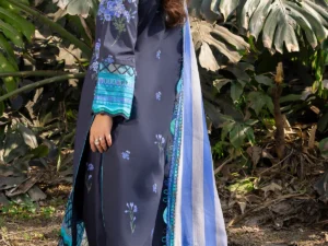 Charizma Lawn Suit 3PC – 3-PC Unstitched Printed Lawn Collection - Image 4
