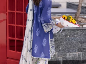 Mahnur Lawn Suit 3PC - Tulip | Broadway Luxury Collection 2025 | Premium Lawn Fabric - Image 4