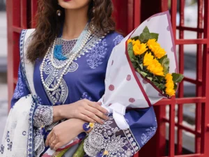 Mahnur Lawn Suit 3PC - Tulip | Broadway Luxury Collection 2025 | Premium Lawn Fabric - Image 2