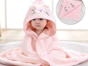 Hooded Baby Towel – Ultra-Soft, Absorbent & Gentle for Newborns - Image 1