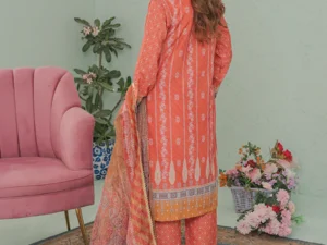 GF-04 Classic 3-Piece Unstitched Printed Lawn Suit – Summer 2025 - Image 2