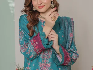 GF-06 Digital Printed Lawn Suit – Unstitched 3-Piece for Summer 2025 - Image 2