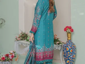 GF-06 Digital Printed Lawn Suit – Unstitched 3-Piece for Summer 2025 - Image 3
