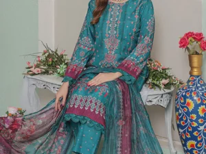 GF-06 Digital Printed Lawn Suit – Unstitched 3-Piece for Summer 2025 - Image 4
