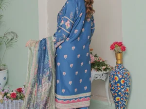 GF-07 Unstitched Printed Lawn Suit – Stylish 3-Piece Set for Summer - Image 2