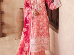 3735-MAYA Stitched Lawn Suit – Digital Printed 3-Piece - Image 1