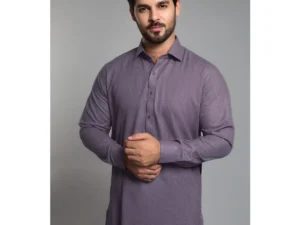 Gul Ahmed Gents Purple Suit - Image 1